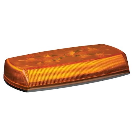 Ecco LED MINIBAR: REFLEX, 15IN, 12-24VDC, VACUUM-MAGNET MOUNT, CLEAR DOME, AMBER/GREE 5585CAG-VM